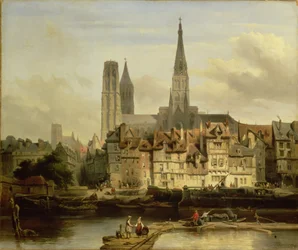 Quai à Rouen, 1839